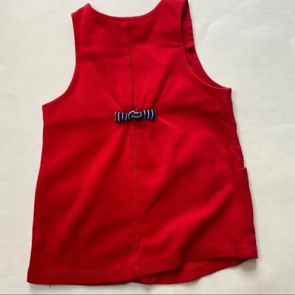 Gymboree Vintage Star Jumper Dress Red 9-18M